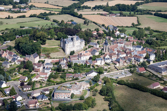 Photographie aérienne de Montmirail dans le département Sarthe, France