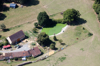 Melleray dans le département Sarthe, France d'en haut