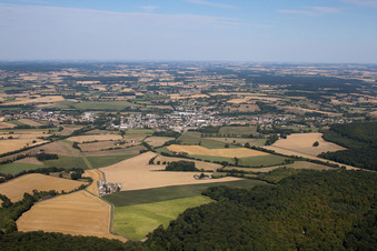 Vibraye dans le département Sarthe, France vue du ciel