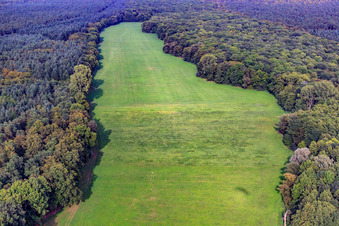 Vue aérienne de Otterbachtal à Kandel dans le département Rhénanie-Palatinat, Allemagne