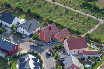 Vue aérienne de Sur la Römerstr à Rheinzabern dans le département Rhénanie-Palatinat, Allemagne