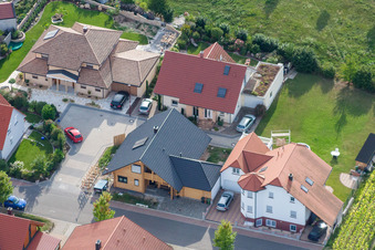 Vue aérienne de Ludowicistr à Rheinzabern dans le département Rhénanie-Palatinat, Allemagne
