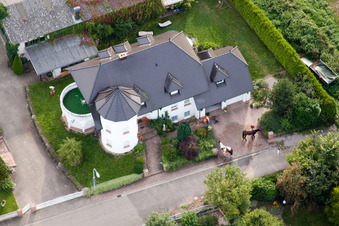 Vue aérienne de Industriestr à Rheinzabern dans le département Rhénanie-Palatinat, Allemagne