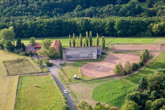 Altleiningen dans le département Rhénanie-Palatinat, Allemagne depuis l'avion