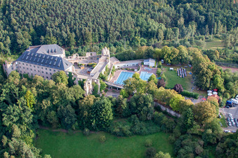 Vue d'oiseau de Altleiningen dans le département Rhénanie-Palatinat, Allemagne