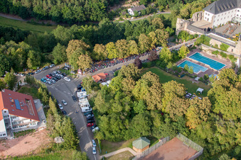 Enregistrement par drone de Altleiningen dans le département Rhénanie-Palatinat, Allemagne