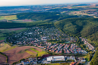 Vue aérienne de Quartier Steinborn in Eisenberg dans le département Rhénanie-Palatinat, Allemagne