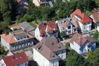 Vue oblique de Bismarckstr à Kandel dans le département Rhénanie-Palatinat, Allemagne