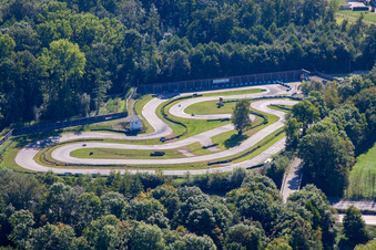 Vue aérienne de Piste de karting à le quartier Urloffen in Appenweier dans le département Bade-Wurtemberg, Allemagne