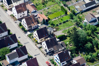 Enregistrement par drone de Waldstr à Kandel dans le département Rhénanie-Palatinat, Allemagne