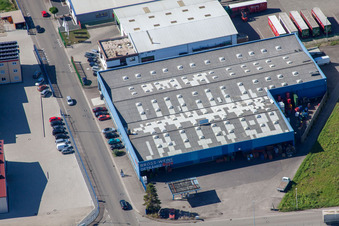 Vue aérienne de Bross Vins, Boissons Roth à Appenweier dans le département Bade-Wurtemberg, Allemagne