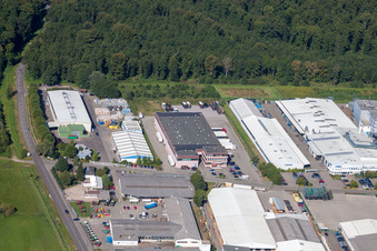 Vue aérienne de Trans-o-flex à Appenweier dans le département Bade-Wurtemberg, Allemagne