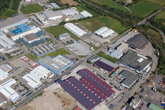 Vue aérienne de Zone industrielle et commerciale Industriestraße à Appenweier dans le département Bade-Wurtemberg, Allemagne