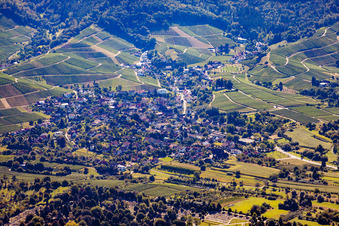 Vue aérienne de Rammersweier à le quartier Fessenbach in Offenburg dans le département Bade-Wurtemberg, Allemagne