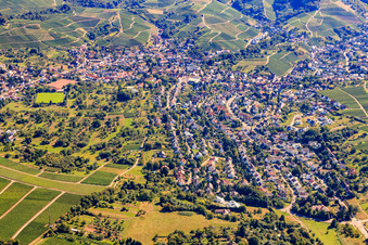 Vue aérienne de De l'ouest à le quartier Zell in Offenburg dans le département Bade-Wurtemberg, Allemagne
