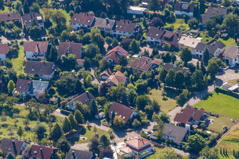 Vue aérienne de Dans les Ries à le quartier Fessenbach in Offenburg dans le département Bade-Wurtemberg, Allemagne