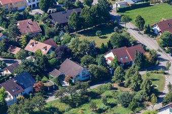 Vue oblique de Quartier Fessenbach in Offenburg dans le département Bade-Wurtemberg, Allemagne