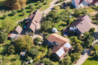 Dans les Ries à le quartier Fessenbach in Offenburg dans le département Bade-Wurtemberg, Allemagne d'en haut