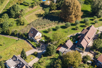 Dans les Ries à le quartier Fessenbach in Offenburg dans le département Bade-Wurtemberg, Allemagne hors des airs