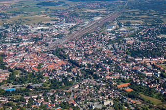 Vue aérienne de Du sud-est à Offenburg dans le département Bade-Wurtemberg, Allemagne