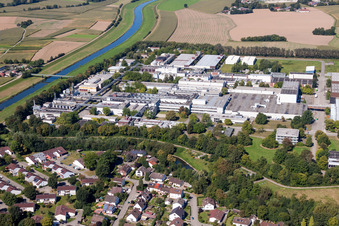 Vue aérienne de Parc industriel Willstätt à Willstätt dans le département Bade-Wurtemberg, Allemagne
