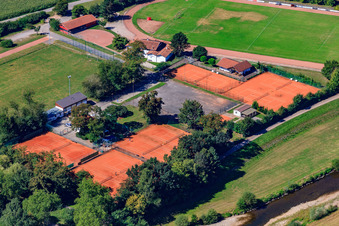 Photographie aérienne de Tennis Club Rosengarten Willstätt eV à Willstätt dans le département Bade-Wurtemberg, Allemagne