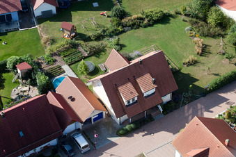 Vue oblique de Au four à Freckenfeld dans le département Rhénanie-Palatinat, Allemagne