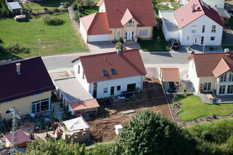 Nouvelle zone de développement An d. Anhaide à le quartier Schaidt in Wörth am Rhein dans le département Rhénanie-Palatinat, Allemagne vue d'en haut