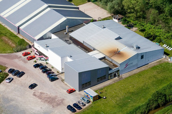 Photographie aérienne de Parc des sports à le quartier Minderslachen in Kandel dans le département Rhénanie-Palatinat, Allemagne