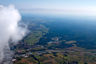 Photographie aérienne de Du sud à Wissembourg dans le département Bas Rhin, France