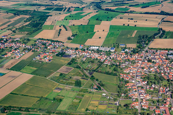 Vue aérienne de Ligne de cuspide à Steinfeld dans le département Rhénanie-Palatinat, Allemagne