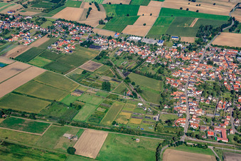 Photographie aérienne de Ligne de cuspide à Steinfeld dans le département Rhénanie-Palatinat, Allemagne