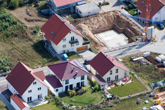 Vue aérienne de Sur la haute piste à Kandel dans le département Rhénanie-Palatinat, Allemagne