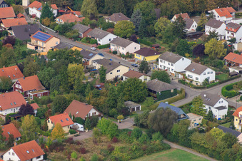 Vue aérienne de Dans le jardin du moulin à Eppelsheim dans le département Rhénanie-Palatinat, Allemagne
