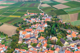 Vue aérienne de Rue Gau-Heppenheimer à Eppelsheim dans le département Rhénanie-Palatinat, Allemagne