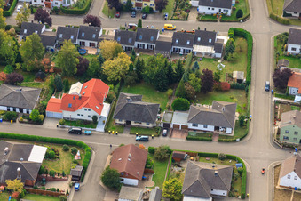Vue aérienne de Schillerstraße à Eppelsheim dans le département Rhénanie-Palatinat, Allemagne