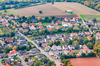 Vue aérienne de Schillerstraße vue du nord à Eppelsheim dans le département Rhénanie-Palatinat, Allemagne