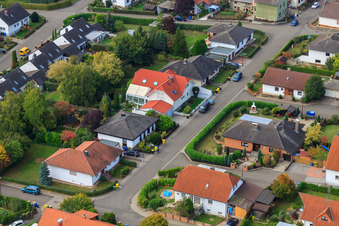 Vue aérienne de Schillerstraße vue de l'est à Eppelsheim dans le département Rhénanie-Palatinat, Allemagne
