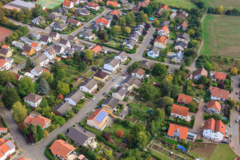 Photographie aérienne de Dans le jardin du moulin vu de l'ouest à Eppelsheim dans le département Rhénanie-Palatinat, Allemagne