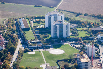 Vue aérienne de Clinique des accidents BG à le quartier Oggersheim in Ludwigshafen am Rhein dans le département Rhénanie-Palatinat, Allemagne