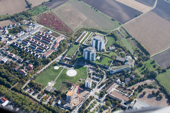 Photographie aérienne de Clinique des accidents BG à le quartier Oggersheim in Ludwigshafen am Rhein dans le département Rhénanie-Palatinat, Allemagne