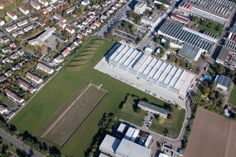 Vue aérienne de Zone industrielle N à Frankenthal dans le département Rhénanie-Palatinat, Allemagne