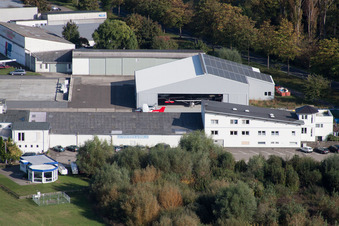 Vue aérienne de Aeroservice Worms à Worms dans le département Rhénanie-Palatinat, Allemagne
