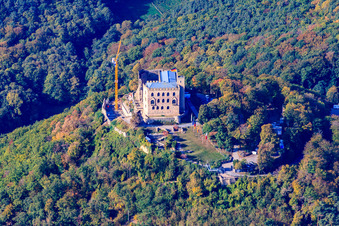 Château de Hambach à le quartier Diedesfeld in Neustadt an der Weinstraße dans le département Rhénanie-Palatinat, Allemagne vue d'en haut