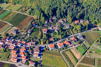 Vue aérienne de Oberdorf à Weyher in der Pfalz dans le département Rhénanie-Palatinat, Allemagne