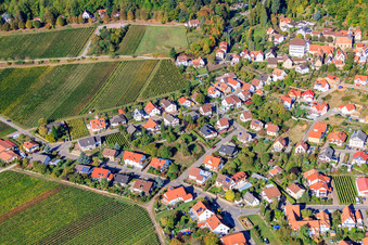 Vue aérienne de Hainbachtalstr à Gleisweiler dans le département Rhénanie-Palatinat, Allemagne