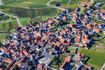 Vue aérienne de Dagobertstr à Frankweiler dans le département Rhénanie-Palatinat, Allemagne