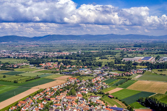 Vue aérienne de Parc industriel de Kleiner Sand à Landau in der Pfalz dans le département Rhénanie-Palatinat, Allemagne