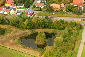 Vue aérienne de Biotope à Kapsweyer dans le département Rhénanie-Palatinat, Allemagne