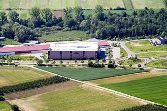 Vue oblique de Parc industriel Ouest à Herxheim bei Landau dans le département Rhénanie-Palatinat, Allemagne
